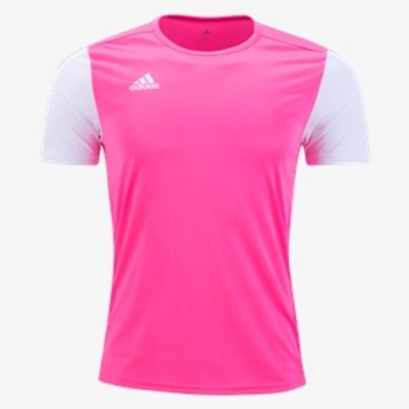 Adidas ESTRO 19 JERSEY JR - PINK FOOTBALL SHIRT Size XL in pink and white NWT - Picture 1 of 11